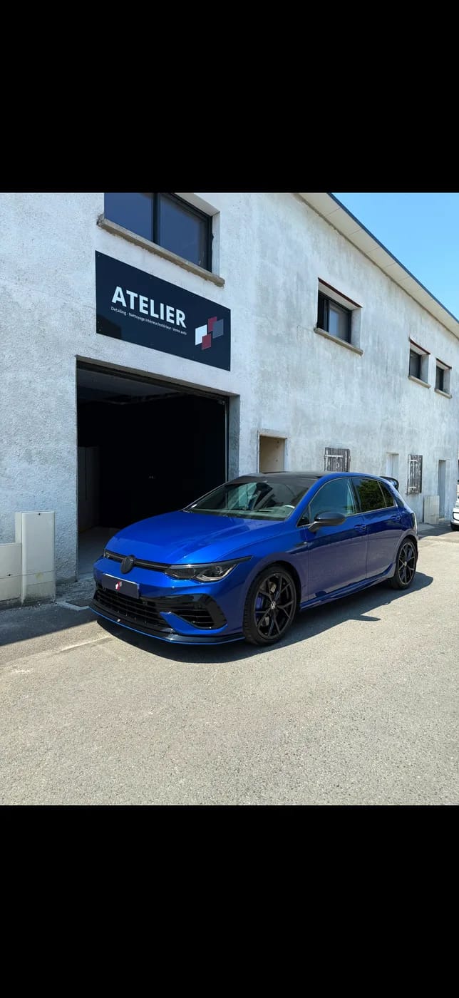 VW Golf R — Polissage + protection — Initial Detailing, atelier de Sadirac près de Bordeaux