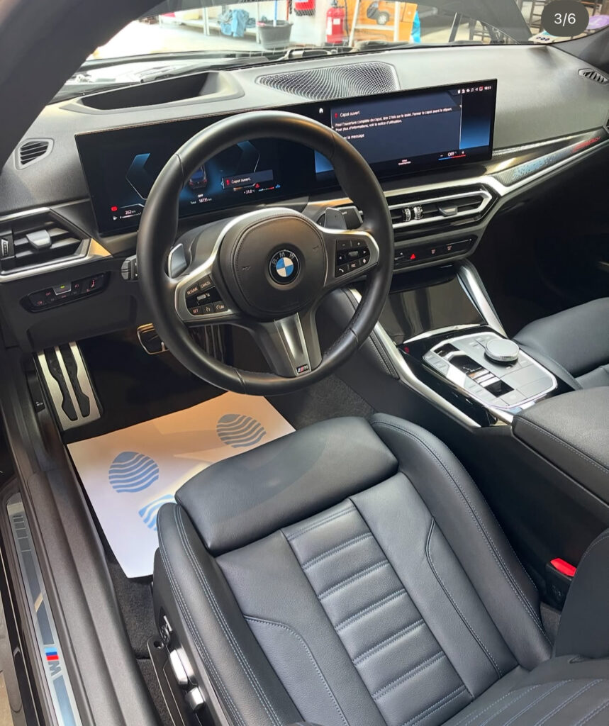 Detailing automobile BMW Bordeaux