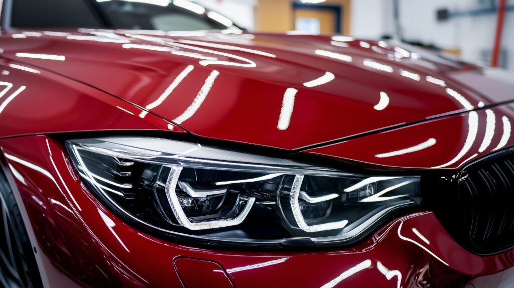 Pose de céramique sur BMW pour faire briller carrosserie du véhicule à Sadirac proche de Bordeaux
